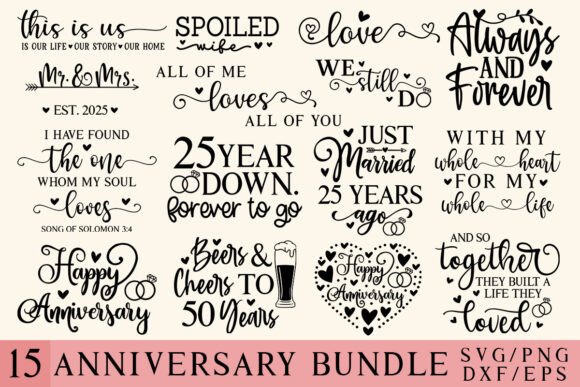 Download Anniversary SVG Bundle, Bride, Engaged - Premium Resources