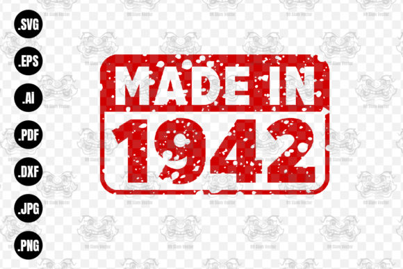 Download Made in 1942 Rubber Texture Stamp&nbsp;&nbsp; - 1942 Collection