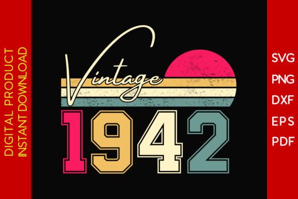 Download Vintage Classic Born in 1942 Birthday - 1942 Collection